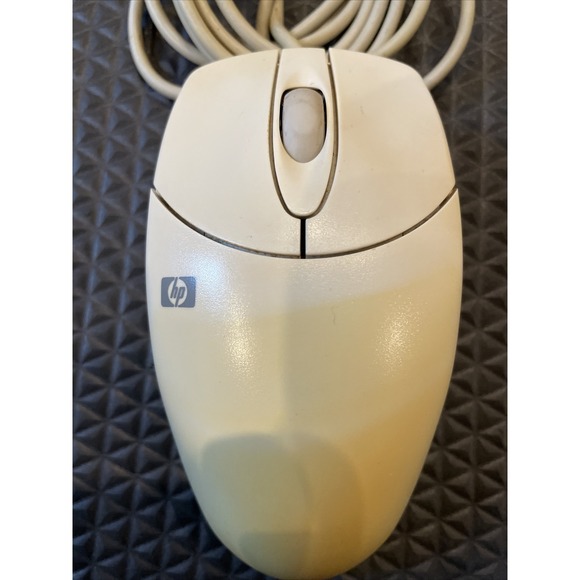 HP PS/2 Mouse 2-Button Scroll Wheel Serial Plug Logitech M-S48a Untested - Picture 2 of 3